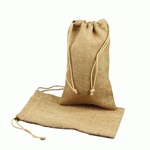 Natural Burlap Jute Bag - 6" x 10"