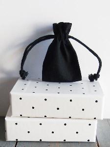 Black Cotton Bag 2x3   - 2" x 3" 