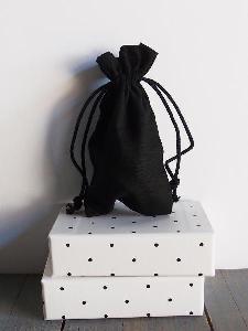 Black Cotton Bag 3x5   - 3" x 5" 