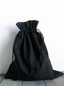 Black Cotton Bag 12x14 - 12" x 14" 