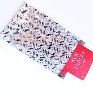 Silver Box Stripes 9 " x 15" Adhesive Merchandise Bag - 9 " x 15"