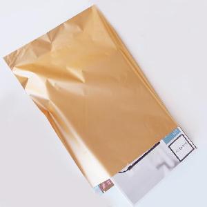 Antique Gold 13 " x 19" Adhesive Merchandise Bag - 13 " x 19"