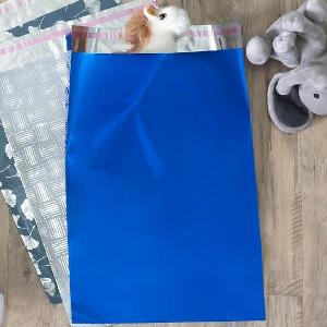 Royal Blue 15 " x 22 3/8" Adhesive Merchandise Bag - 15 " x 22 3/8"