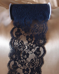 Black Lace Ribbon - 6" x 10Y