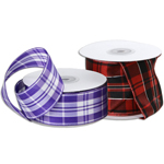 Plaid Wired Ribbon