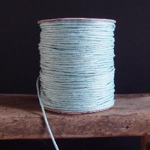 Light Blue Waxed Cotton Cord - 1.5mm x 100y
