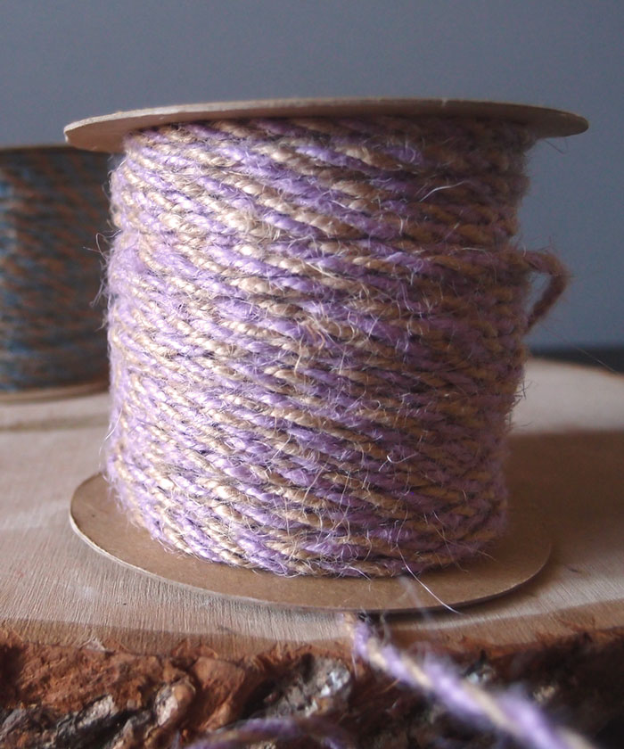 Lavender Two-Tone Jute Twine (2.5mm)