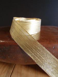 Gold Metallic Wired Ribbon