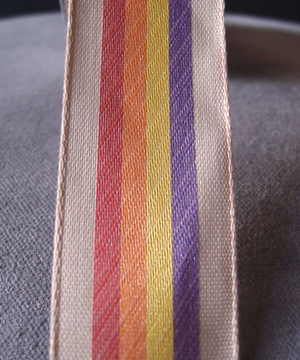 Vintage Cloth Striped Rainbow Ribbon