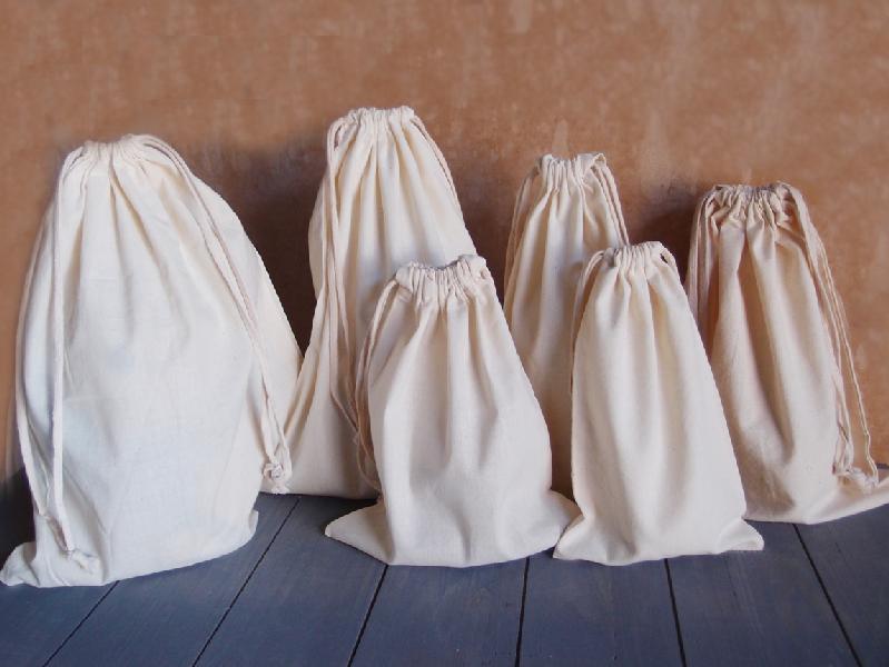 Natural Cotton Bags 10x12 - 10" x 12"