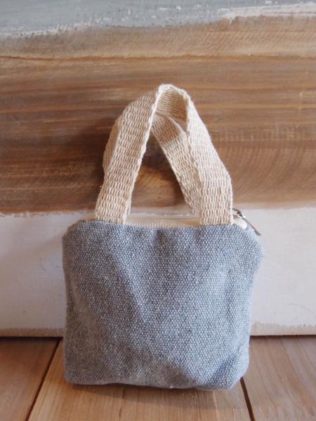 Tiny Tote Zippered Pouch - 4" x 3" 