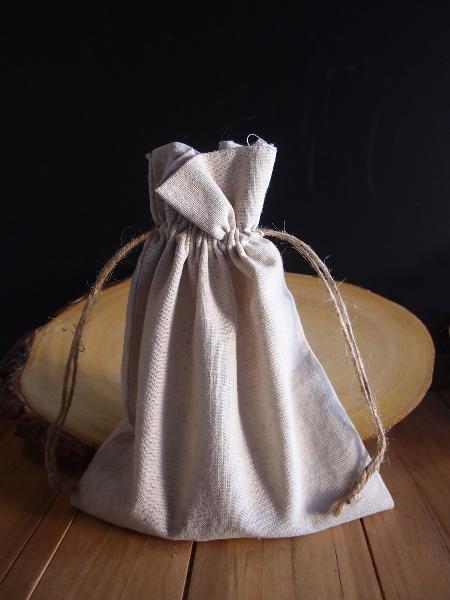 Linen Bag with Jute Cord - 8" x 10"