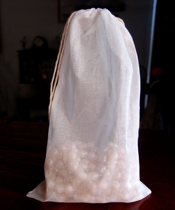 Natural Muslin Bags with Cotton Drawstring 6x10 - 6" x 10"