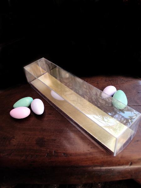 Clear Box with Gold Bottom
