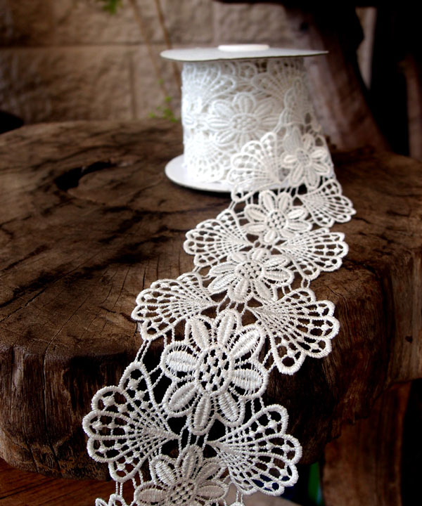 Embroidery Floral Lace Ribbon - 2 3/4" x 5Y