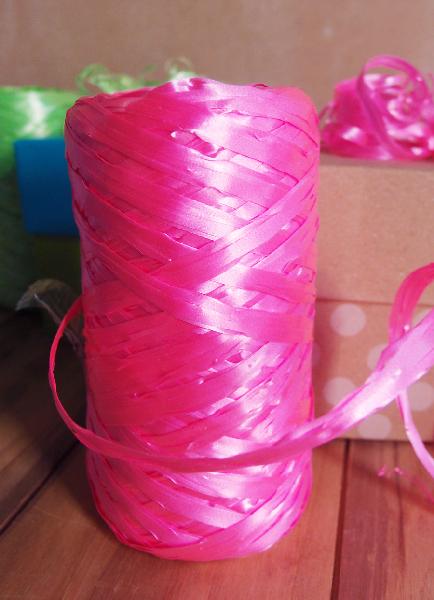 Synthetic Raffia Pink  -  5mm x 50 meters