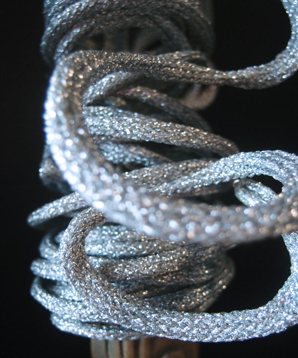 Silver Wired Glittery Rope