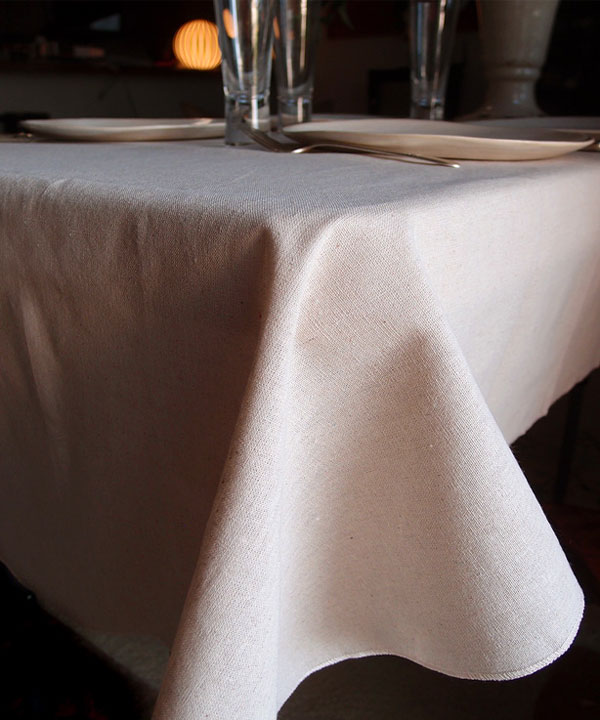 Linen Table Cover with Selvage Edge - 54" x 54"