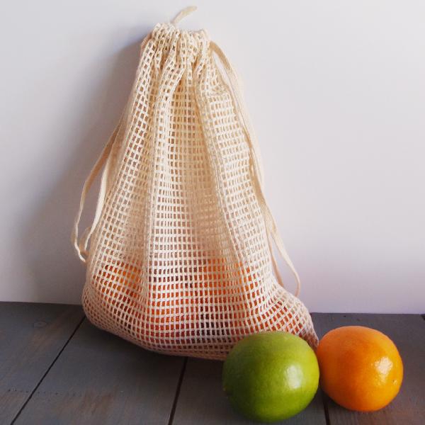 Cotton Net Bags 6.5x12 - 6.5" x 12"