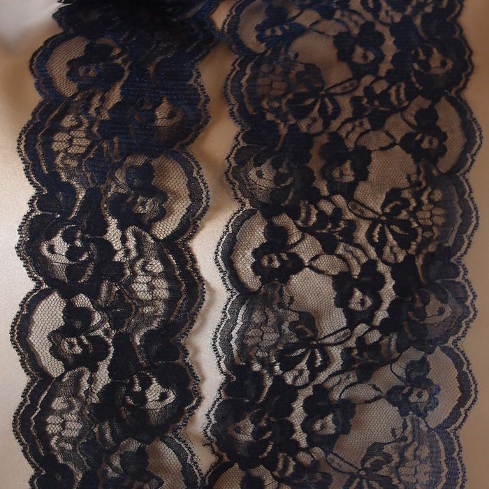 Black Chantilly Lace  - 4" x 10Y