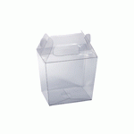 Clear PET Box with Gabled Handle - 144 pc/ case