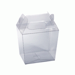 Clear PET Box with Gabled Handle - 144 pc/ case