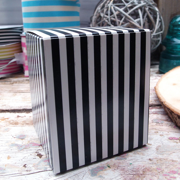 Striped Paper Box