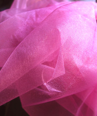 Rosy Pink Two-tone Organza Sheet