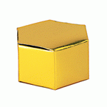 Gold Metallic Mini Hexagonal Favor Box