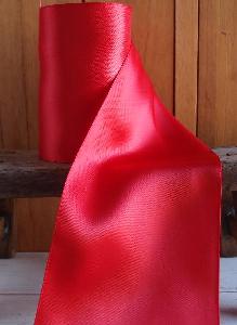 Red Double Face Satin Ribbon 4" 