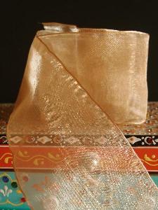 Dijon Sheer Ribbon with Wired Edge