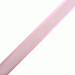 Pink Sheer Ribbon with Satin Wired Edge