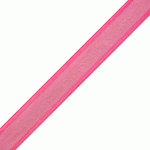 Shocking Pink Sheer Ribbon with Satin Wired Edge