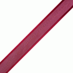 Burgundy Sheer Ribbon with Satin Wired Edge
