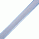 Light Blue Sheer Ribbon with Satin Wired Edge