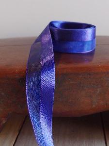 Purple Satin and Sheer Ribbon - 7/8" x 50y