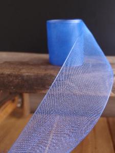 Royal Blue Sheer Ribbon with Monofilament Edge