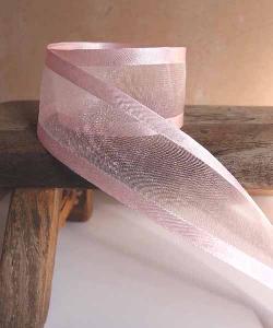 Pink Sheer with Satin Monofilament Edge