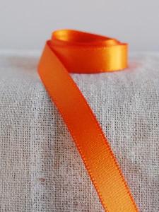 Orange Double-face Satin Ribbon