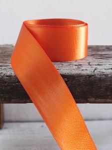 Orange Double Face Satin Ribbon