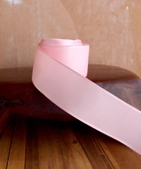 Pink Taffeta Ribbon with Wired Edge