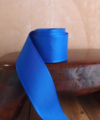 Royal Blue Taffeta Ribbon with Wired Edge