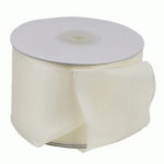 Ivory Taffeta Ribbon with Wired Edge