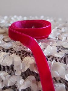 Hot Pink 3/8" Velvet Ribbon