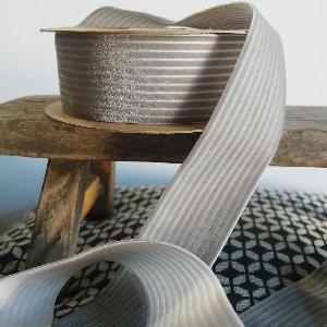Velvet Corduroy Grey Ribbon - 1-1/2 inches x 10 yards