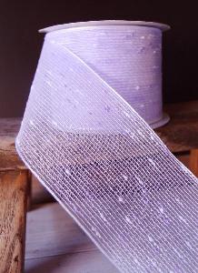 Lavender Tufted Cotton Twine Ribbon 2.5 x 10Y - 2.5" x 10Y