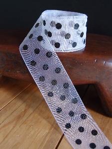 Sheer Ribbon with Dots