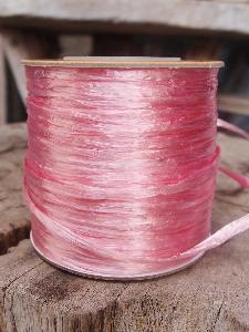 Pink Pearlized Raffia Roll