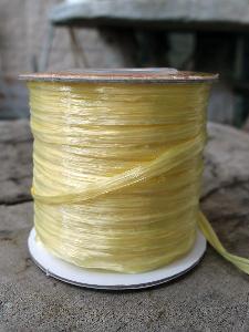 Yellow Pearlized Raffia Roll