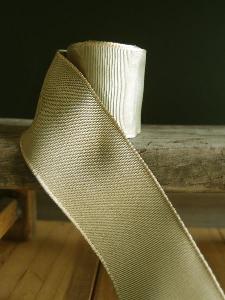 Moss Two-toned Grosgrain Ribbon with Wired Edge